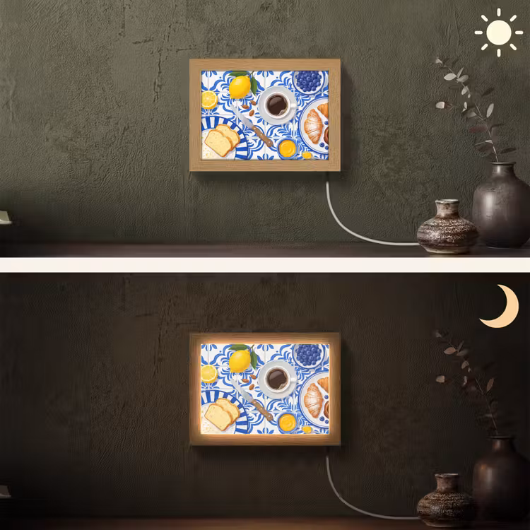 Lightbox - Wandlamp - Ontbijt - Gebak - Eten — 3