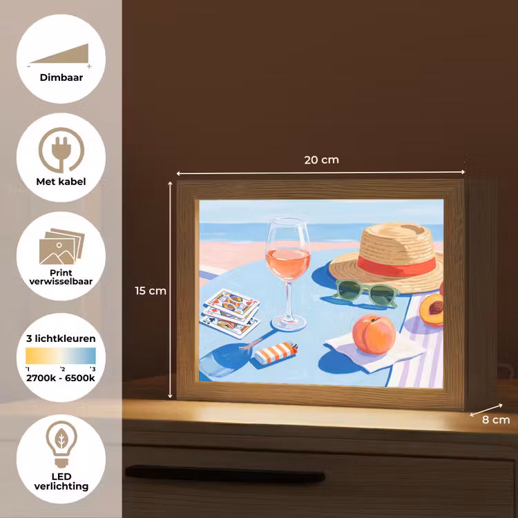 Lightbox - Wandlamp - Strand - Picknick - Zomer — 9