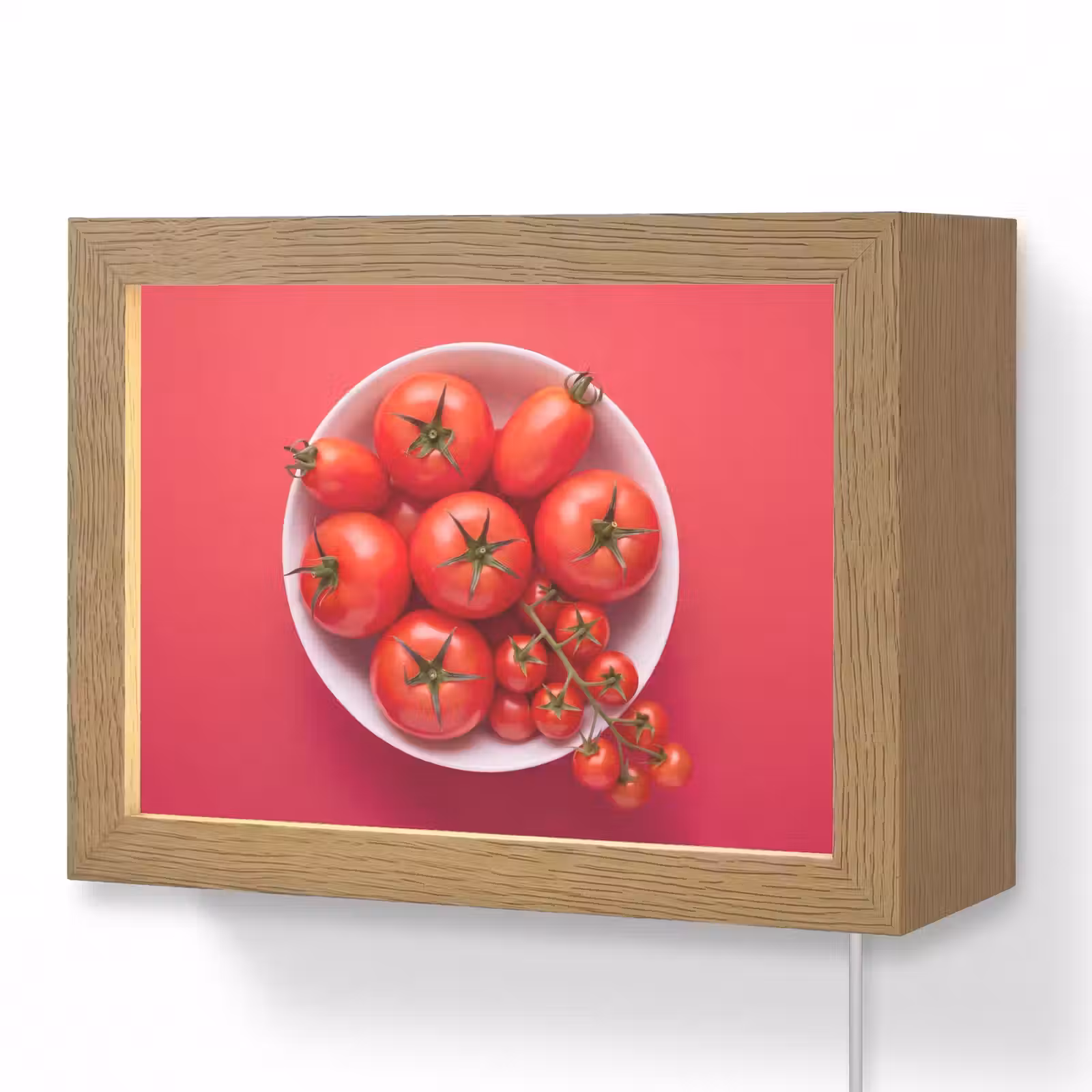Lightbox - Wandlamp - Eten - Kom - Rood — 1