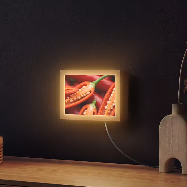 Lightbox - Wandlamp - Chilipeper - Open - Rood — 2