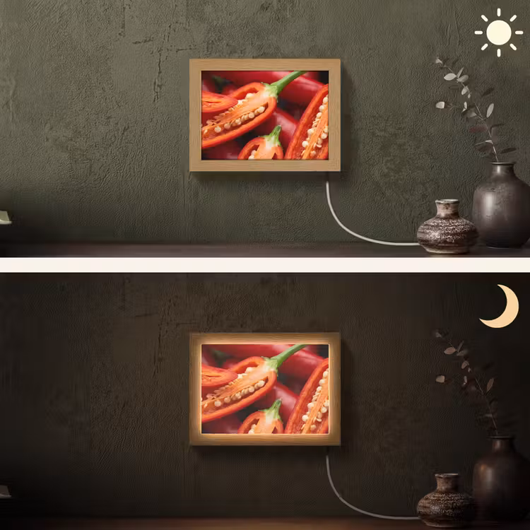 Lightbox - Wandlamp - Chilipeper - Open - Rood — 3
