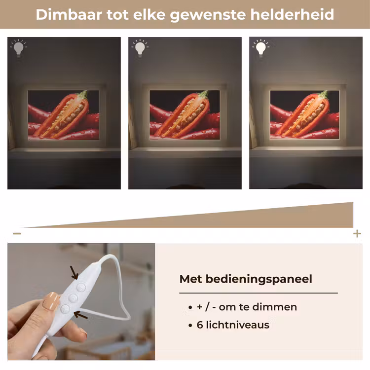 Lightbox - Wandlamp - Chilipeper - Rood - Eten — 8