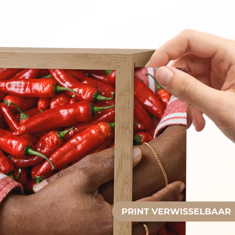 Lightbox - Wandlamp - Chilipepers - Rood - Handen — 6