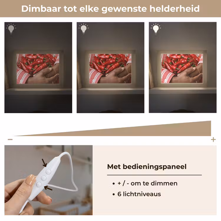 Lightbox - Wandlamp - Chilipepers - Rood - Handen — 8