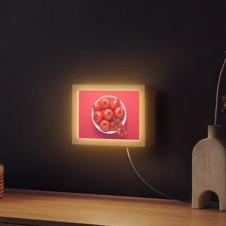 Lightbox - Wandlamp - Eten - Kom - Rood — 2
