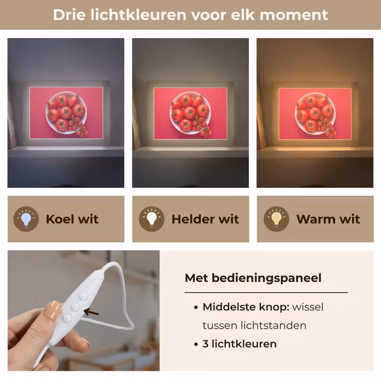Lightbox - Wandlamp - Eten - Kom - Rood — 7