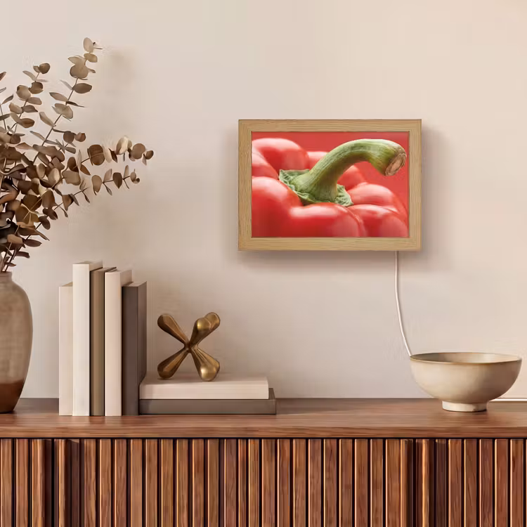 Lightbox - Wandlamp - Eten - Paprika - Rood — 4