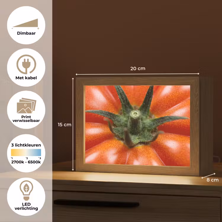 Lightbox - Wandlamp - Eten - Tomaat - Rood — 9