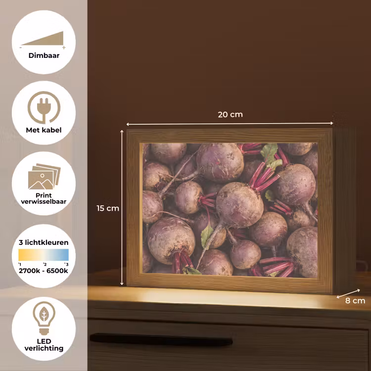 Lightbox - Wandlamp - Groente - Rood - Natuur — 9