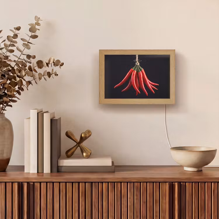 Lightbox - Wandlamp - Rode peper - Eten — 4