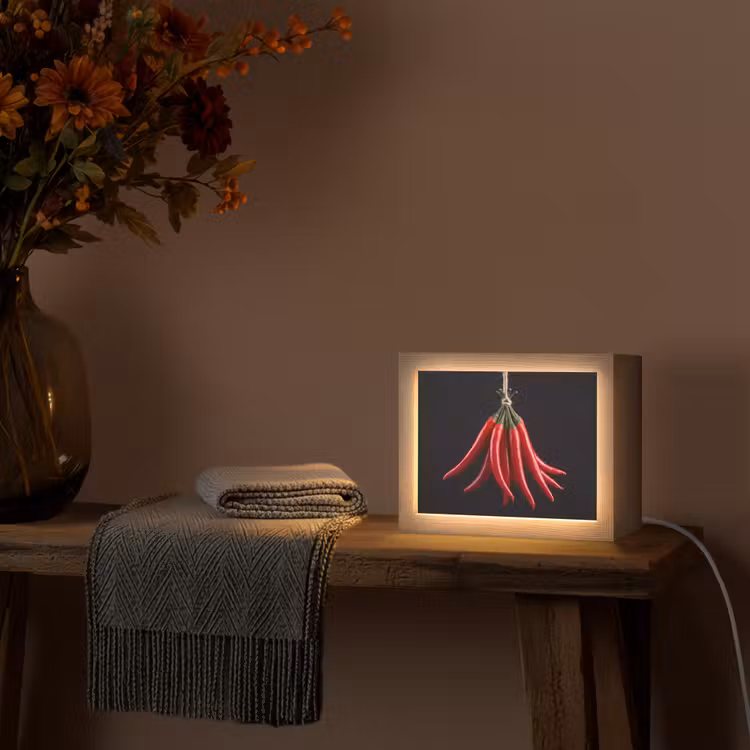 Lightbox - Wandlamp - Rode peper - Eten — 5
