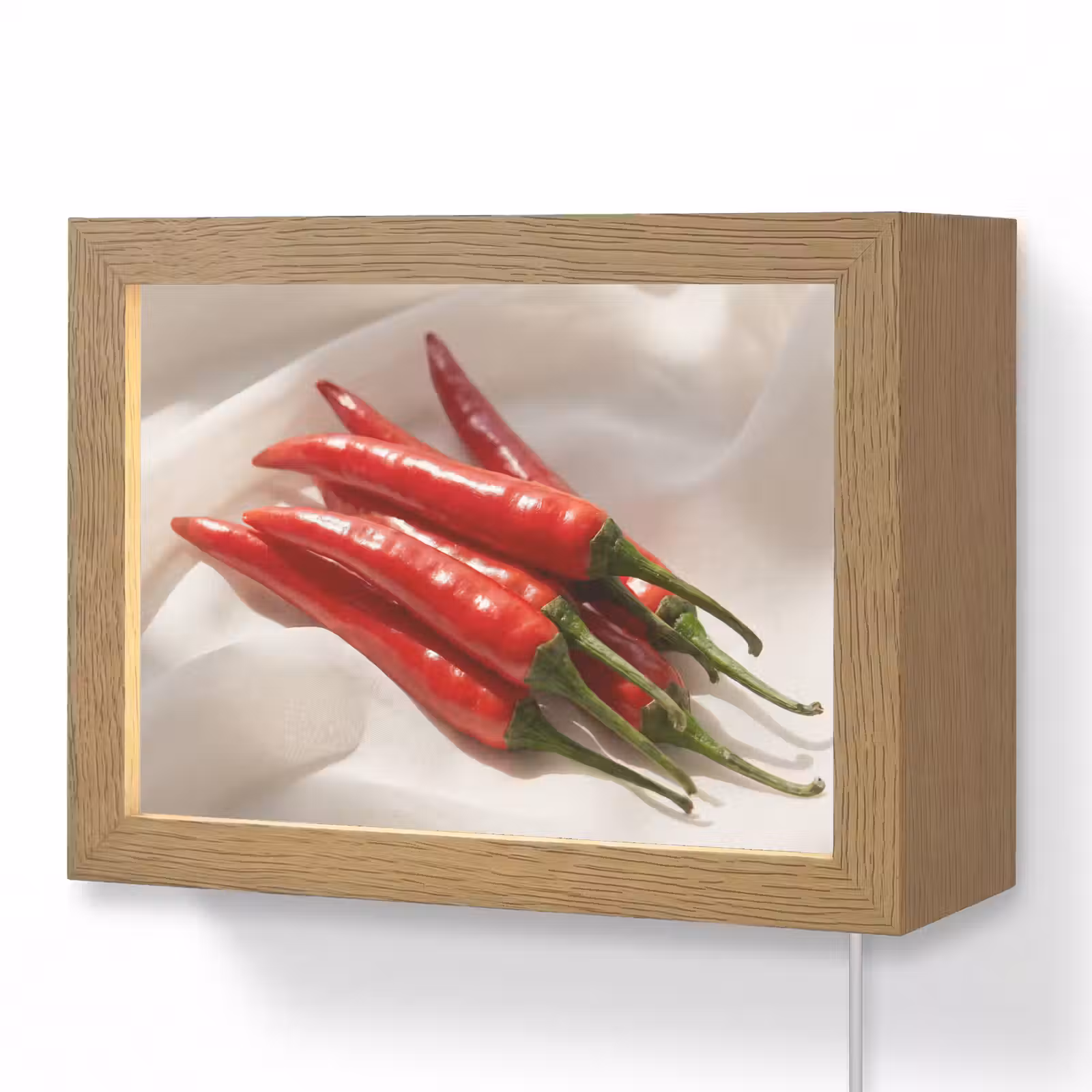 Lightbox - Wandlamp - Peper - Rood - Eten — 1