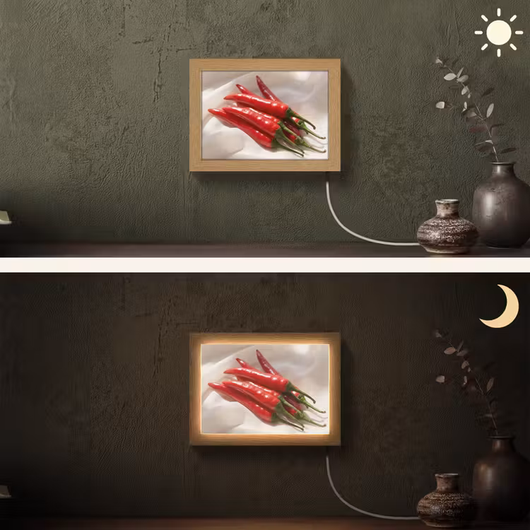 Lightbox - Wandlamp - Peper - Rood - Eten — 3
