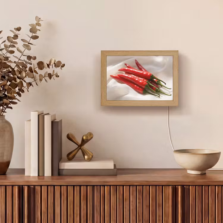 Lightbox - Wandlamp - Peper - Rood - Eten — 4