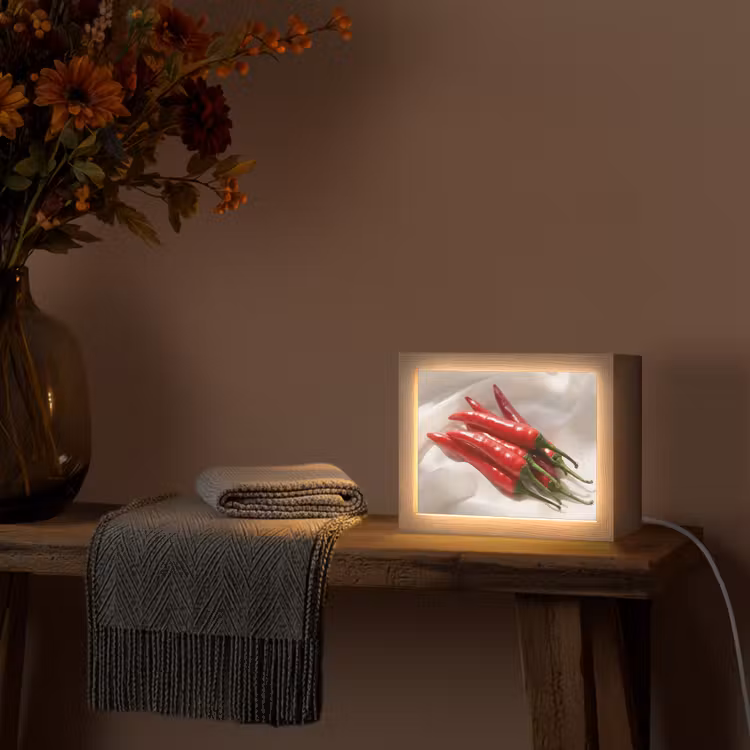 Lightbox - Wandlamp - Peper - Rood - Eten — 5