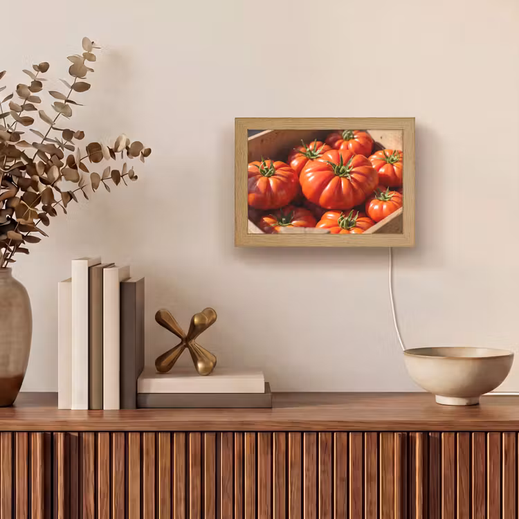 Lightbox - Wandlamp - Tomaat - Houten - Kist — 4
