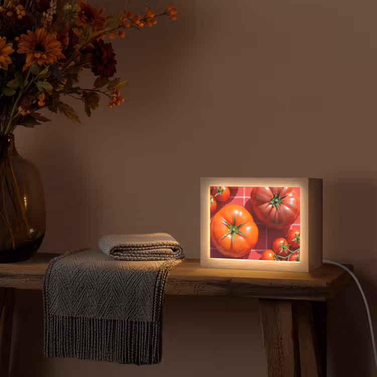 Lightbox - Wandlamp - Tomaat - Rood - Eten — 5