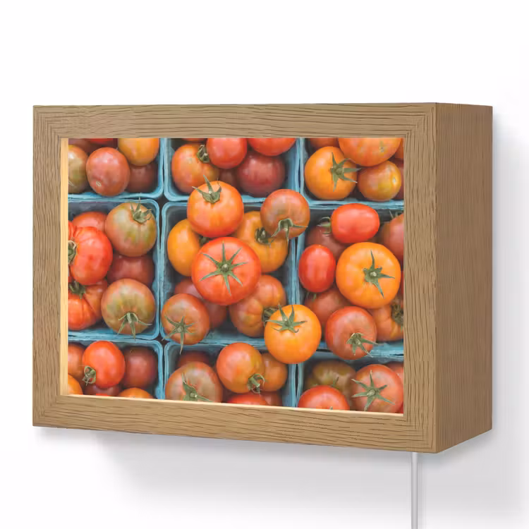 Lightbox - Wandlamp - Tomaten - Eten - Kleurrijk — 1