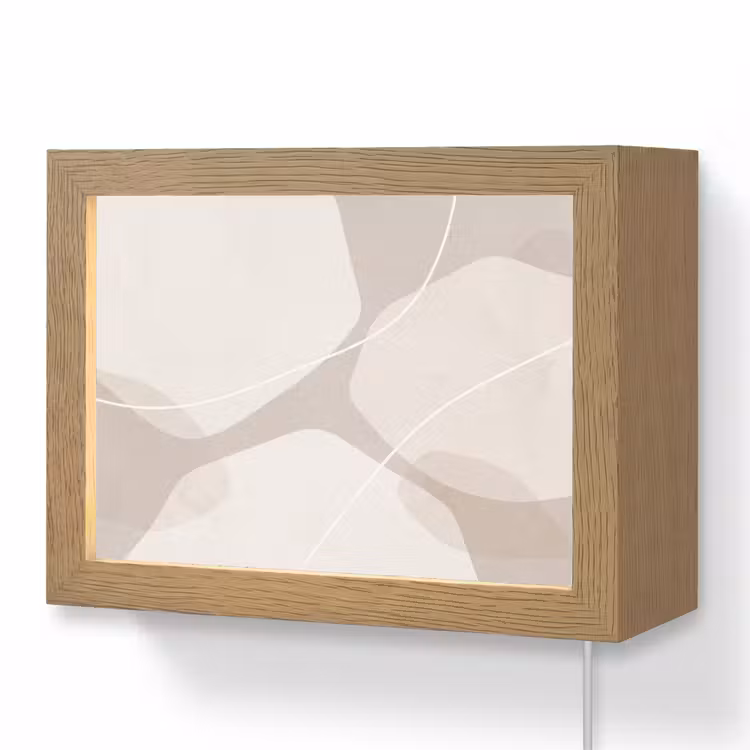 Lightbox - Wandlamp - Abstract - Vormen - Beige — 1