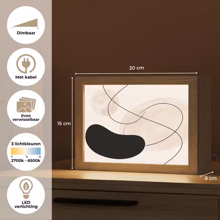 Lightbox - Wandlamp - Abstract - Vormen - Kunst — 9