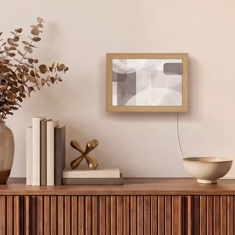 Lightbox - Wandlamp - Abstracte vormen - Beige — 4