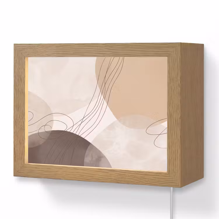 Lightbox - Wandlamp - Abstractie - Beige - Modern — 1