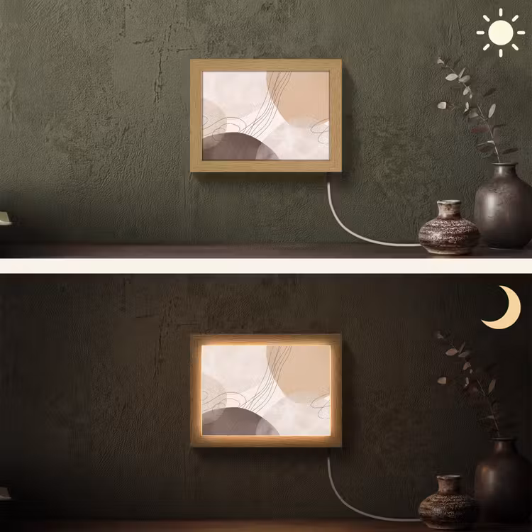 Lightbox - Wandlamp - Abstractie - Beige - Modern — 3