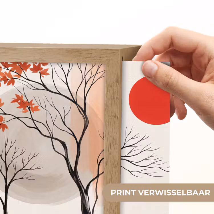 Lightbox - Wandlamp - Boom - Rood - Abstract — 6