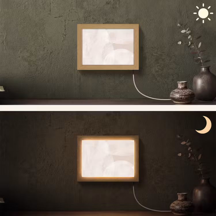 Lightbox - Wandlamp - Kunst - Lijnen - Modern — 3