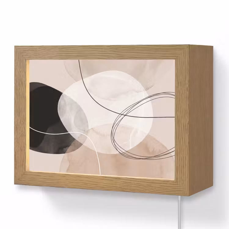 Lightbox - Wandlamp - Lijnen - Golvend - Kunst — 1