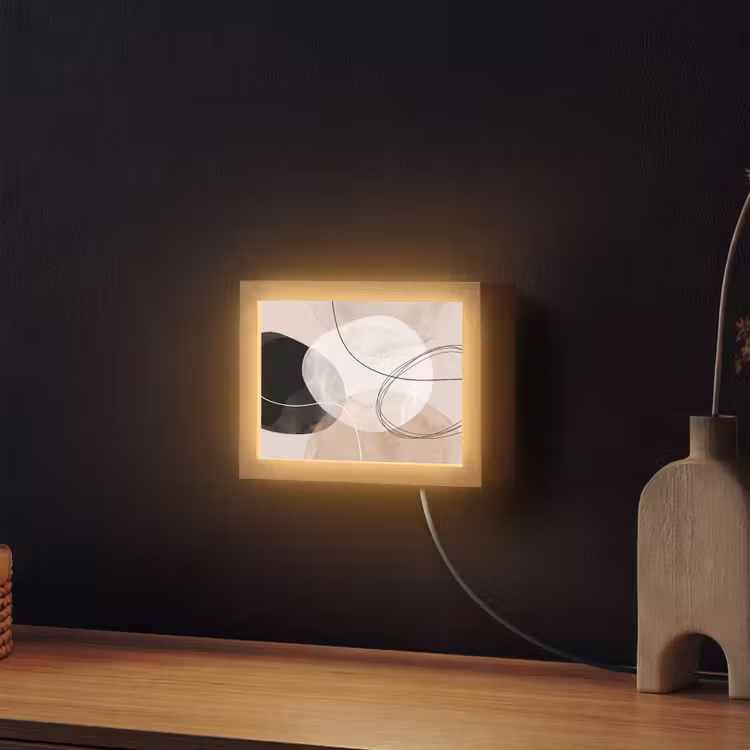 Lightbox - Wandlamp - Lijnen - Golvend - Kunst — 2