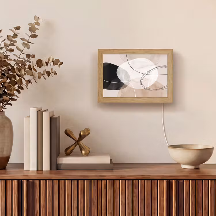 Lightbox - Wandlamp - Lijnen - Golvend - Kunst — 4