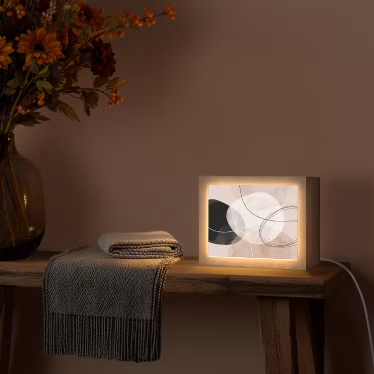 Lightbox - Wandlamp - Lijnen - Golvend - Kunst — 5