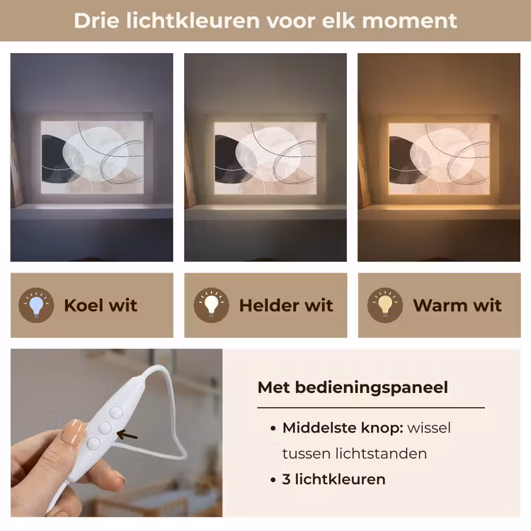 Lightbox - Wandlamp - Lijnen - Golvend - Kunst — 7