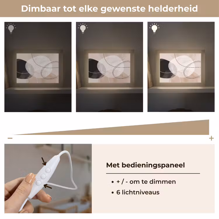 Lightbox - Wandlamp - Lijnen - Golvend - Kunst — 8