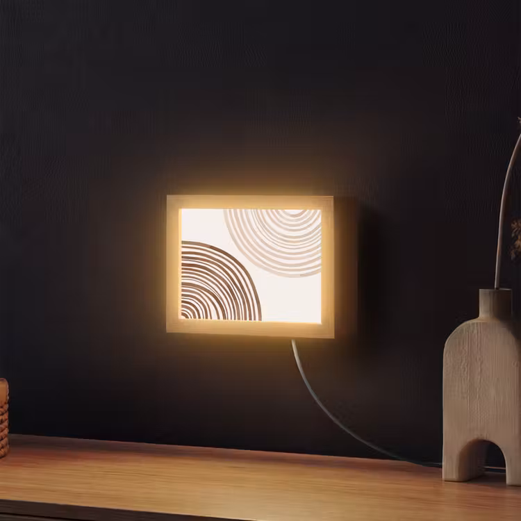 Lightbox - Wandlamp - Lijnen - Minimalistisch - Kunst — 2