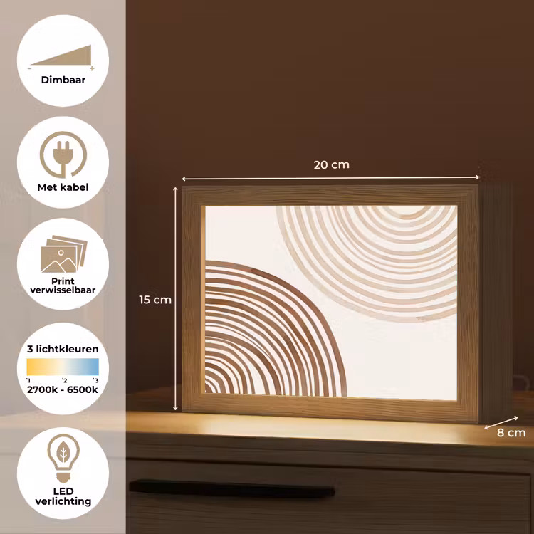 Lightbox - Wandlamp - Lijnen - Minimalistisch - Kunst — 9