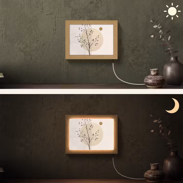 Lightbox - Wandlamp - Plant - Abstract - Beige — 3