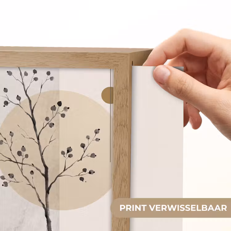Lightbox - Wandlamp - Plant - Abstract - Beige — 6