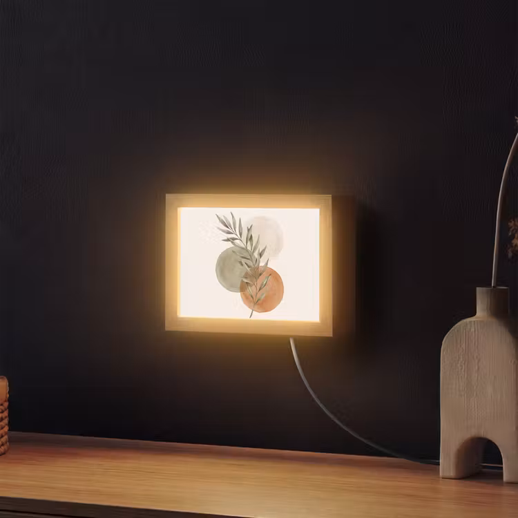 Lightbox - Wandlamp - Plant - Cirkels - Abstract — 2
