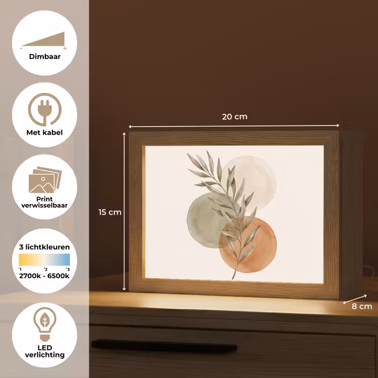 Lightbox - Wandlamp - Plant - Cirkels - Abstract — 9