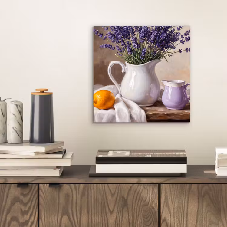 Aluminium schilderij - Bloemen - Stilleven - Paars — 2