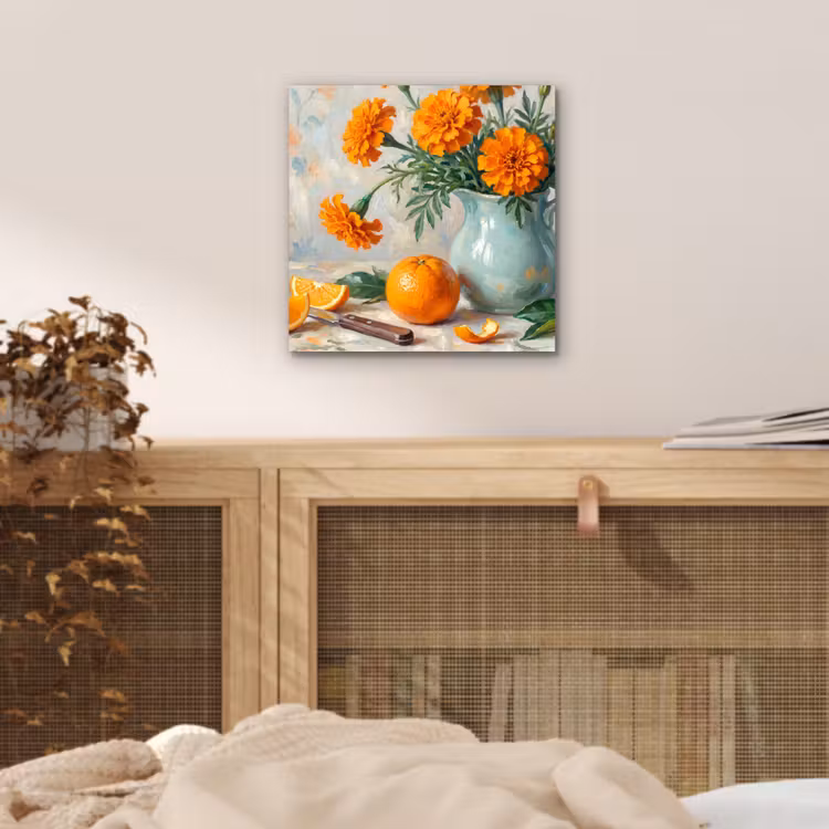 Aluminium schilderij - Eten - Oranje - Kunst — 4