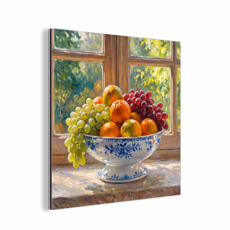 Aluminium schilderij - Fruit - Vensterbank - Natuur — 1
