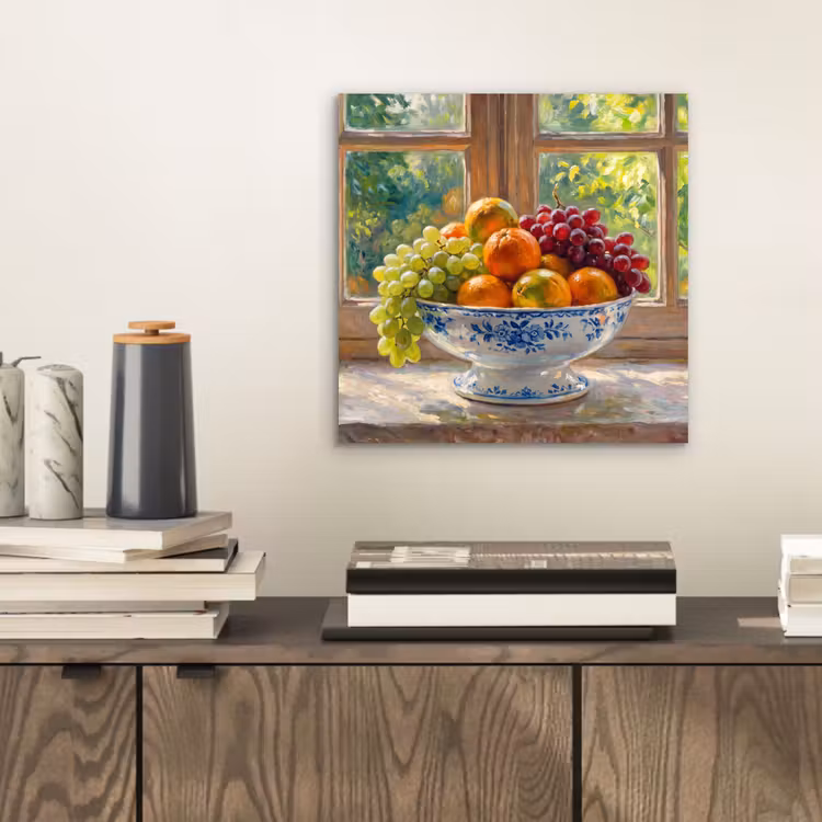 Aluminium schilderij - Fruit - Vensterbank - Natuur — 2