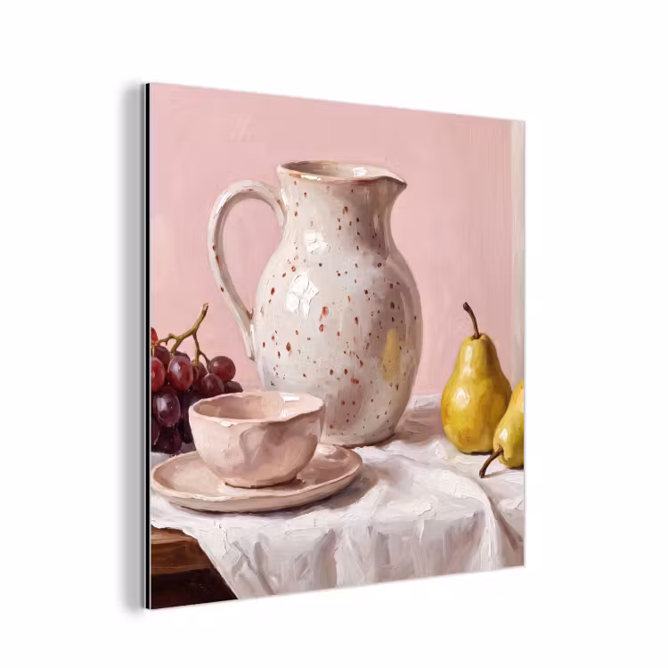Aluminium schilderij - Stilleven - Fruit - Roze — 1