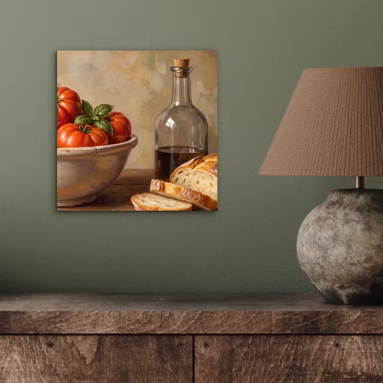 Aluminium schilderij - Tomaten - Kom - Eten — 3