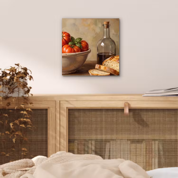 Aluminium schilderij - Tomaten - Kom - Eten — 4