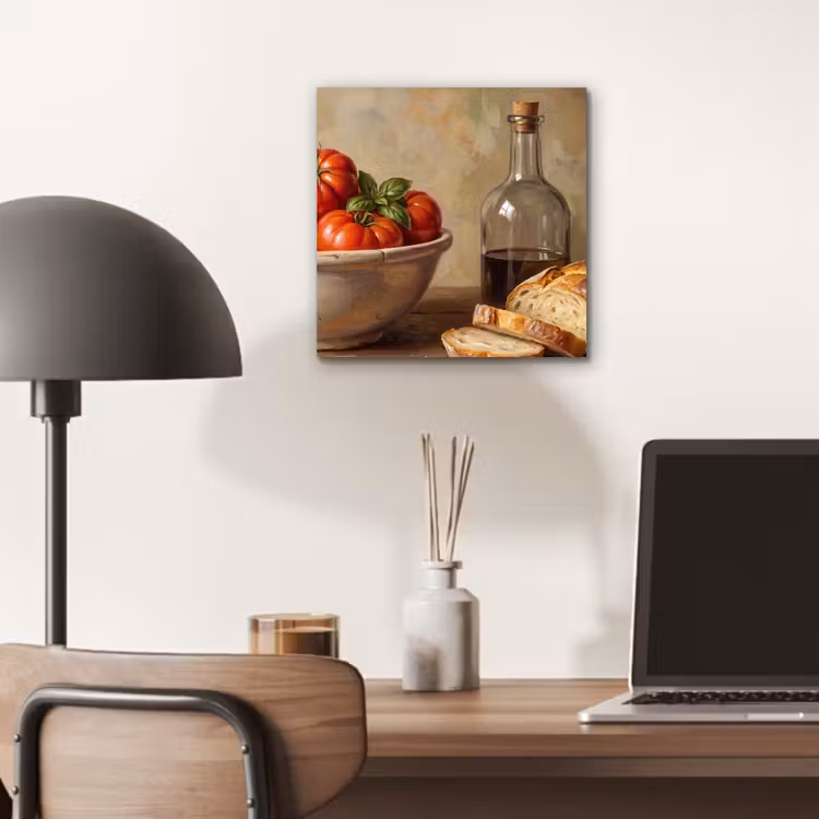 Aluminium schilderij - Tomaten - Kom - Eten — 6