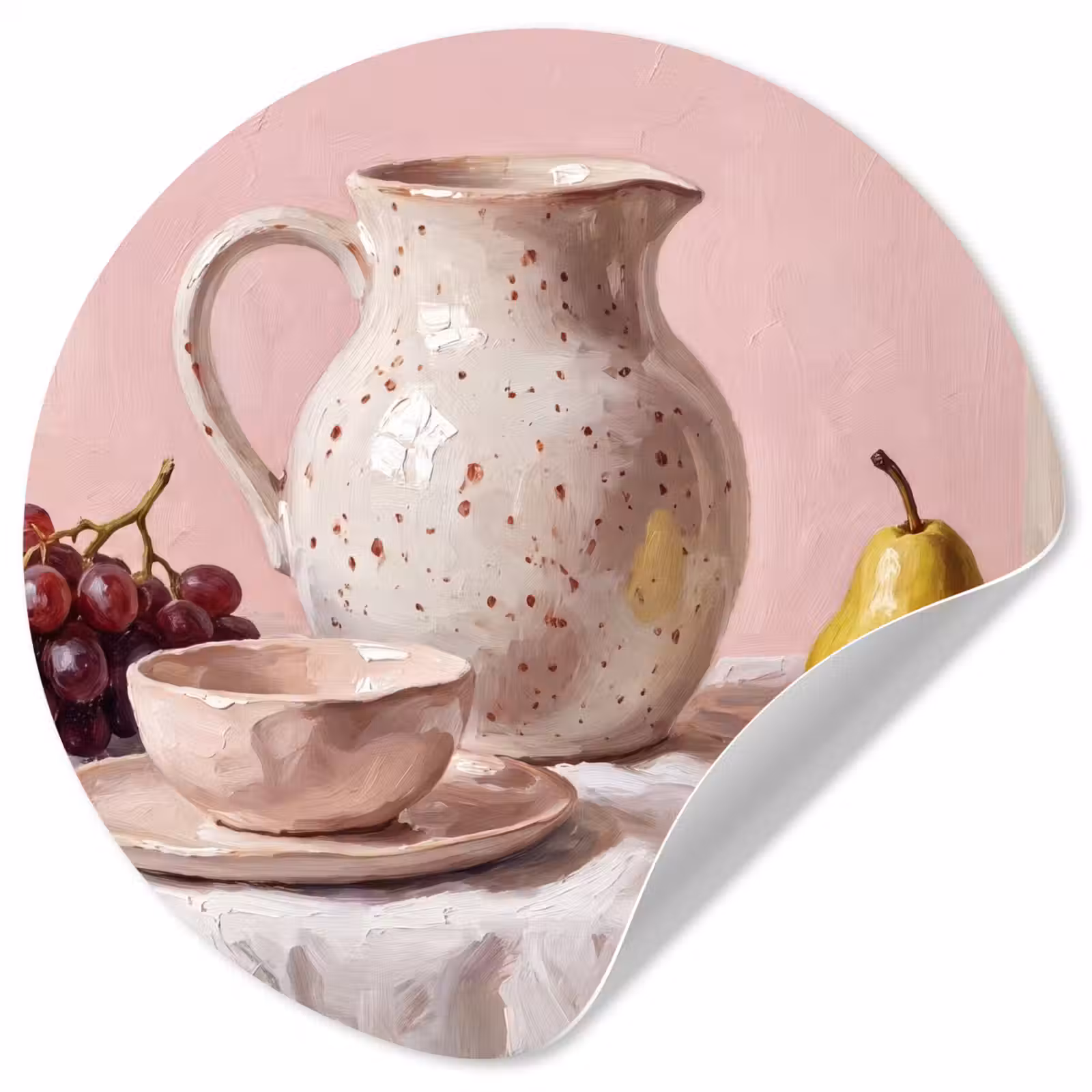 Behangcirkel - Stilleven - Fruit - Roze — 1